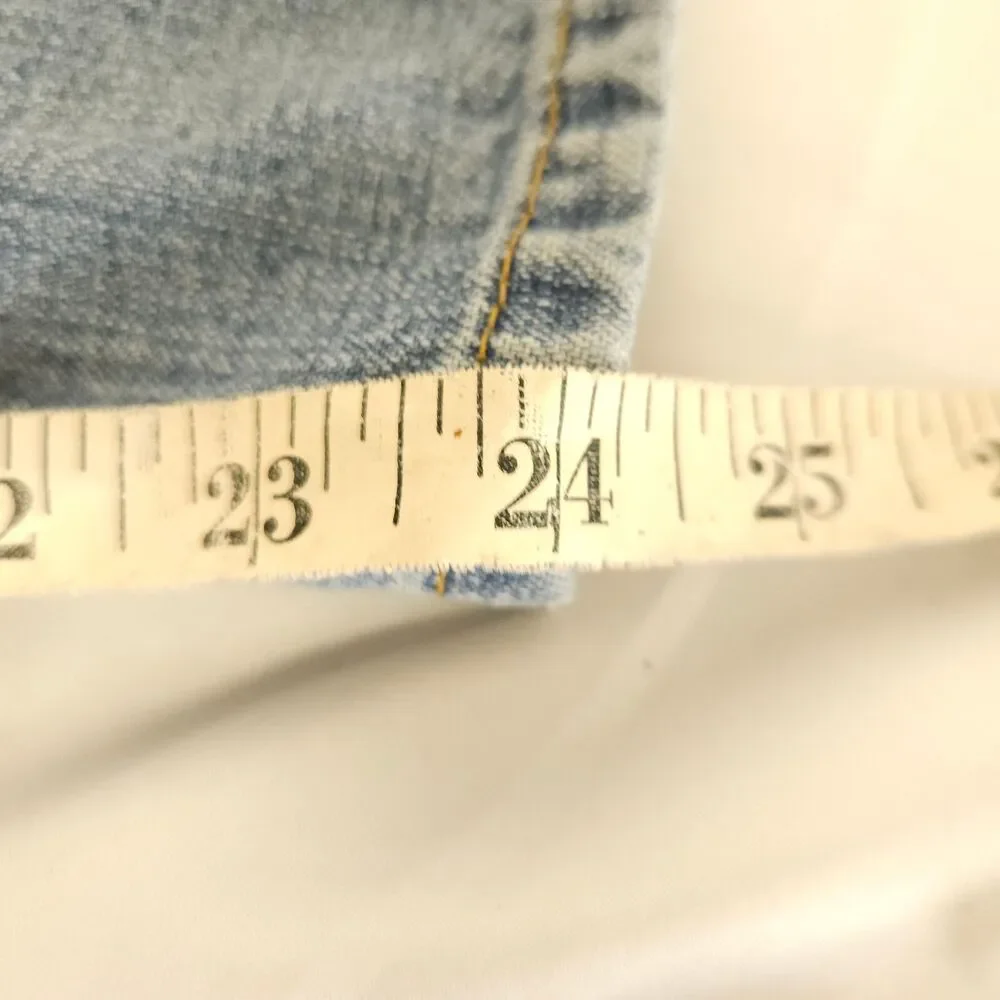 Lucky Brand Crossover Crop Jeans Blue Womens 4/27 Low Rise 30x24 - Picture 7 of 7